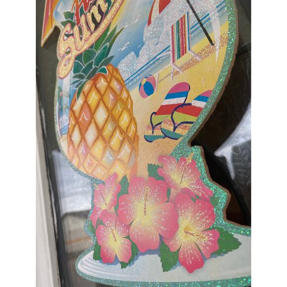 Hello Summer Sign Beach Scene Margarita Drink Sign Pineapple Sign Wooden Sign - Picture 4 of 5